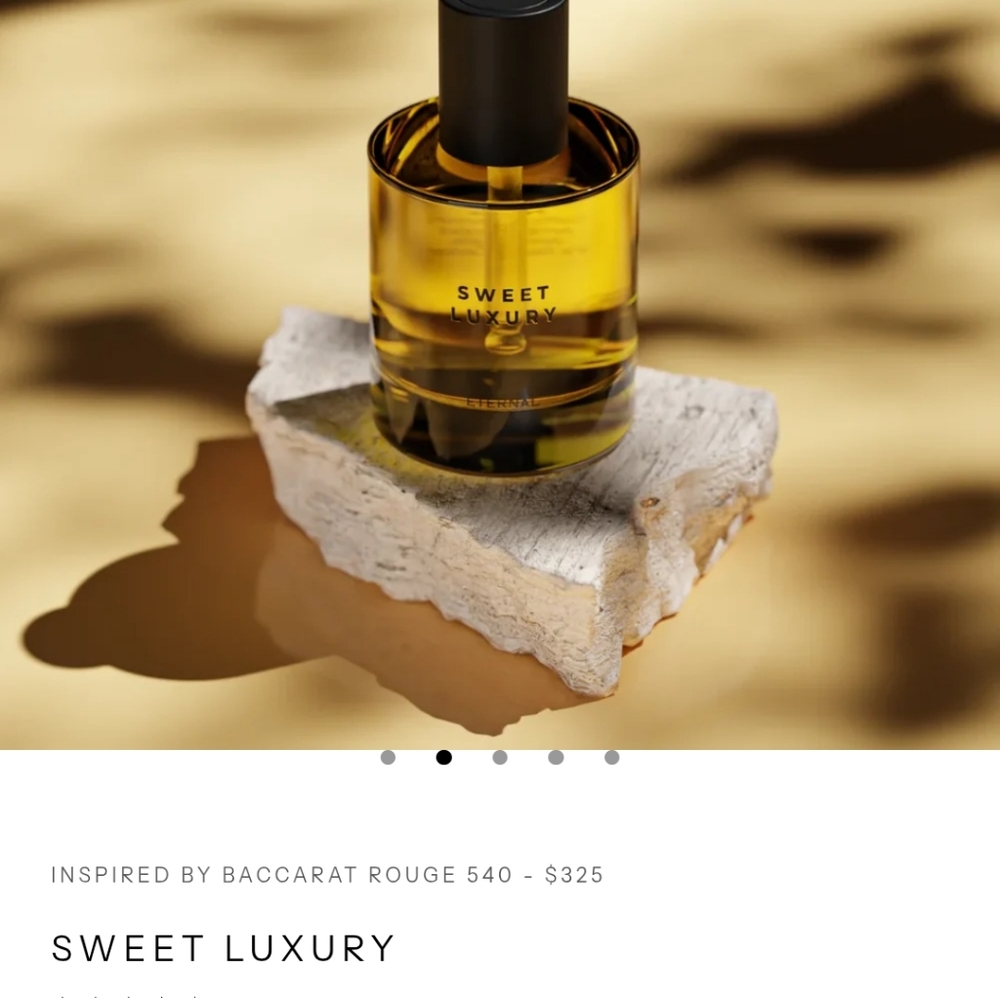 30 ml. Eternal Perfume Oils Sweet Luxury ( Used Once)